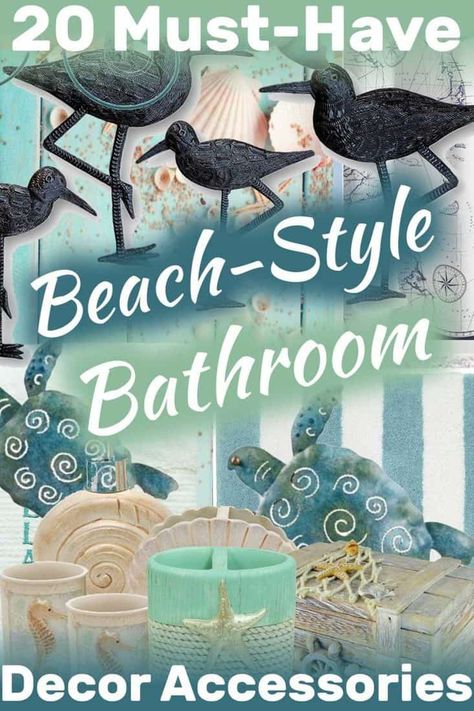 Bathroom Decor Beach Theme, Seaside Bathroom, Beach Style Bathroom, Beachy Bathroom, Fun Towels, Beach House Bathroom, Bathroom Decals, Nautical Bathroom Decor, Beach Theme Bathroom