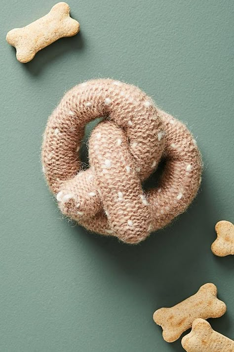 Modern Dog Toys, Pretzel Dog, Pretzel Dogs, Dogs Toys, Cute Dog Toys, Dogs Stuff, Animal Accessories, Dog Bed Mat, Dog Mommy