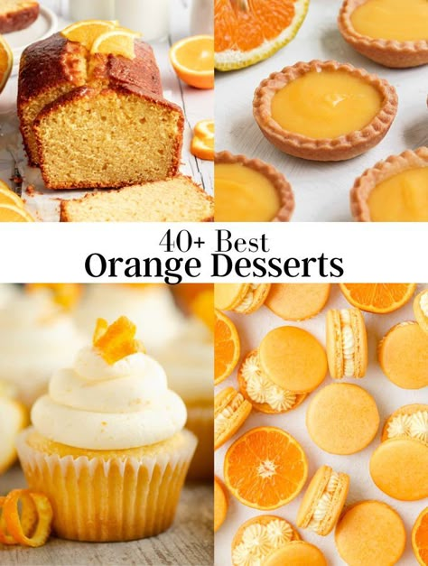 Orange Sweet Recipes, Things To Bake With Oranges, Orange Cream Dessert, Orange Desserts Aesthetic, Recipes With Oranges Desserts, Orange Christmas Recipes, Easy Citrus Dessert, Orange Extract Recipes Baking, Cutie Oranges Recipes