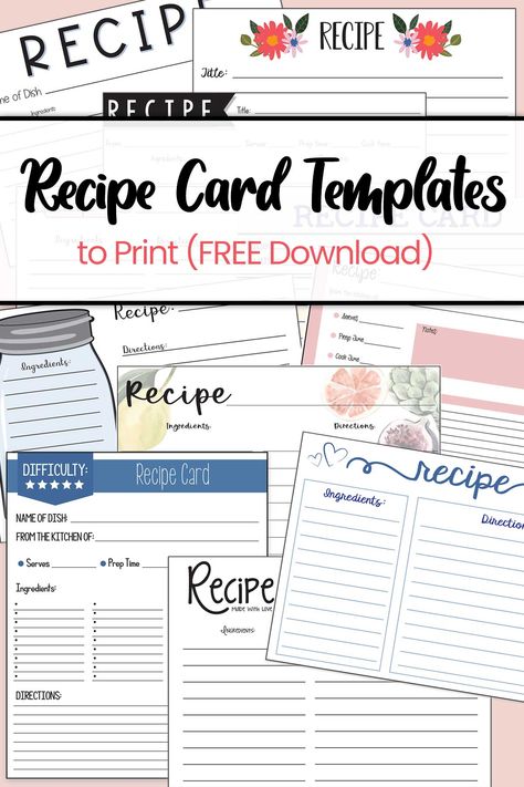 Free Recipe Template, Christmas Sticker Ideas, Recipe Binder Printables Free, Recipe Templates Free, Recipe Printables, Recipe Binder Printables, Recipe Book Printables, Recipe Template Printable, Diy Recipe Binder