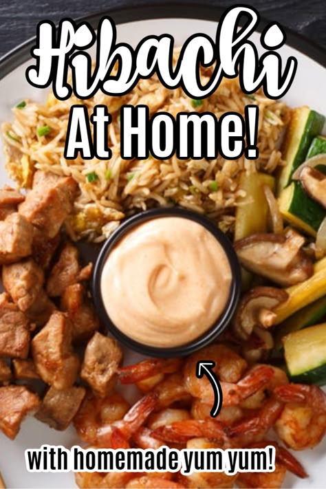 Hibachi Stir Fry Recipes, Hibachi Onion Volcano, Quick Hibachi Recipes, Japanese Habatchi Chicken, Ingredients For Hibachi, Cooking Hibachi On Blackstone, Black Stone Grill Hibachi Recipes, Home Hibachi, Easy Habatchi Dinner