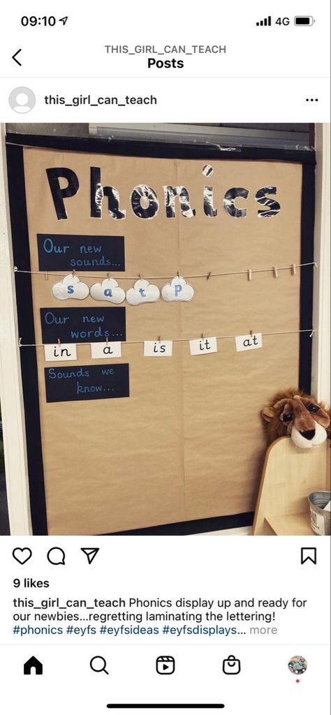 Literacy Display Year 1, Phonics Display Board Eyfs, Interactive Phonics Display, Eyfs Writing Display, Phonics Working Wall, Word Of The Week Display, Literacy Working Wall Eyfs, Year 1 Phonics Display, Continuous Provision Nursery