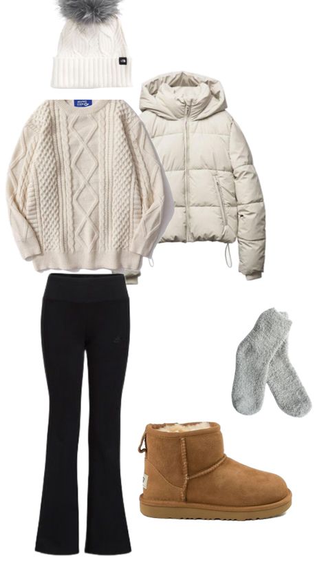 Winter outfit❄️ Winter Outfit For Short Girl, Outfit Ideas For Teen Girls Winter, Winter Outfits For Snow Cold Weather, Winter Outfits For Kids 10-12, Teen Girl Holiday Outfit, Outfit Idea For Winter, White Girl Winter Outfits, Snowman Day At School Outfit