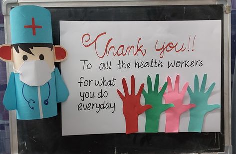 Doctors Day Notice Board Decoration, Doctor Day Decoration Ideas, Doctor Day Decoration Ideas For School, Doctors Day Decoration Ideas, Class Board Decoration, Notice Board Decoration, Happy Doctors Day, National Doctors Day, Class Board