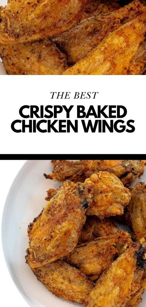 Learn How to Make Easy Crispy Oven Baked Chicken Wings! Yes, you can make CRISPY Baked Chicken Wings in the oven that are just as good as deep fried! I toss my wings in lots of spices and baking powder (my secret for super crispy wings!) Follow Chef Savvy for more Chicken Recipes and Spring Recipes! Crispy Convection Oven Chicken Wings, Chicken Wing Oven Recipes, Best Oven Baked Wings, Easy Chicken Wings Recipe, Breaded Chicken Wings In The Oven, Oven Baked Wings Crispy, Extra Crispy Baked Chicken Wings, Crispy Oven Chicken Wings, Chicken Wings In The Oven Crispy