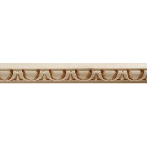 1-in x 8-ft White Hardwood Chair Rail Moulding Moulding Ceiling, Chair Rail Moulding, Trim Moulding, Chair Rail Molding, Ceiling Materials, American Architecture, Wall Trim, Decorative Mouldings, Front Entrance