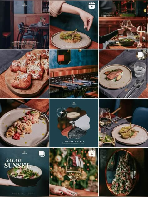 is a unique and user-friendly way to discover new restaurants. With its visually appealing layout and easy-to-navigate interface, you'll find yourself finding new places to eat in no #Bar_Instagram_Feed #Business_Ads #Instagram_Grid #Google_Business Restaurant Feed Design, Restaurant Instagram Feed Design, Catering Instagram Feed, Restaurant Instagram Post Ideas, Restaurant Content Ideas For Instagram, Restaurant Instagram Ideas, Bar Instagram Feed, Restaurant Instagram Feed, Restaurant Banner Design