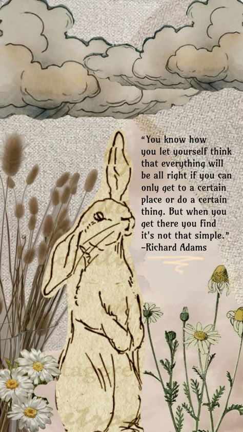 #watershipdown #rabbit #bunny #book #quote #nature #naturevsman #animals #animal #books Watership Down Quotes, Velveteen Rabbit Tattoo, Watership Down Book, Rabbit Quotes, Bunny Quotes, Rabbit Stuff, Rabbit Ideas, Rabbit Tattoo, Story Tips