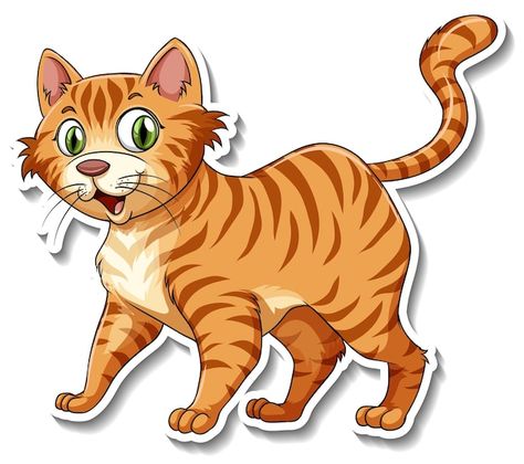 Happy Kittens, Cute Red Hair, Happy Kitten, Cat Stretching, Clipart Free, Drawings Ideas, Disney Tattoos, Free Clip Art, Colouring Pages