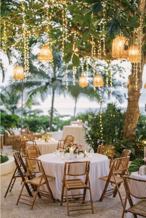 Mauna Kea Beach Hotel Wedding, Beach Wedding Canopy Ideas, Non Beach Destination Wedding, Glamorous Beach Wedding, Hawaii Outdoor Wedding Reception, Outdoor Tropical Wedding Reception, Boho Vineyard Wedding, Beach Vibes Wedding, Old Money Tropical Aesthetic