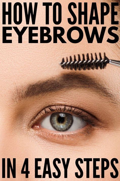 How to Shape Eyebrows in 4 Easy Steps! | Perfect for beginners, we’re sharing our best step by step tips to teach you how to shape your brows with tweezers, with scissors, and with makeup at home. If you want natural looking brows to compliment your face shape, we’re also teaching you how to grow your eyebrows, how to draw eyebrows, and the best brow products to invest in, including pencils, powders, and brushes! #eyebrows #brows #eyebrowhacks #eyebrowshaping Eyebrows Straight, Fill In Sparse Eyebrows, Grow Your Eyebrows, Best Brow Products, How To Shape Eyebrows, Draw Eyebrows, Shape Eyebrows, Makeup At Home, Sparse Eyebrows