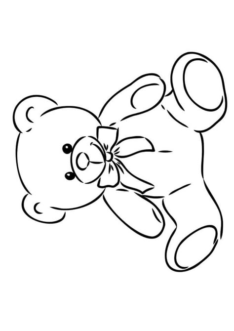 Teddy Bear Outline Drawing, Drawing Ideas Teddy Bear, Tady Bear Drawing, Teddy Bear Clipart Black And White, Cartoon Teddy Bear Drawing Easy, Teddy Bear With Heart Tattoo, Teddy Bear With Bow Tattoo, Fineline Teddy Bear Tattoo, Drawing Ideas Traceable