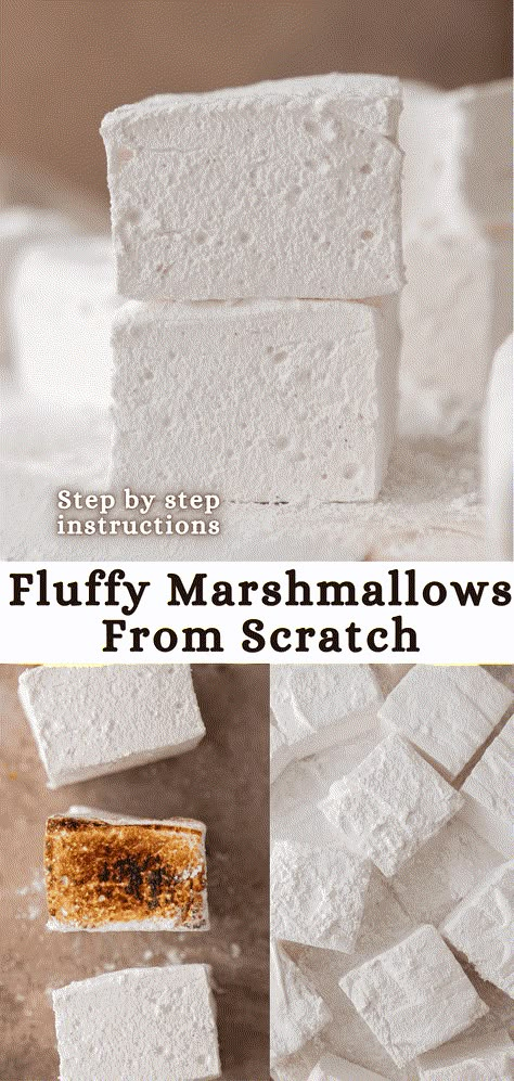 Kosher Marshmallow Recipe, Mint Marshmallow Recipe, Homage Marshmallows, Marshmallow Sticks Birthday Parties, Homemade Marshmallow Flavors, Small Batch Marshmallows, Fluff Marshmallow Recipes, How To Make Marshmallows Easy, Marshmallow Recipe No Gelatin