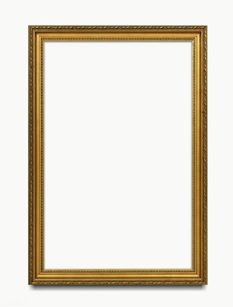 Collage Photo Frame Template, Vintage Frame Png, Picture Frame Border, Simple Gold Frame, Picture Border, Gold Frame Png, Png Collage, Photo Frame Png, Photo Frame Template