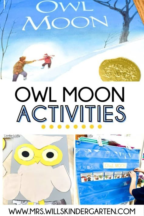 Owl Moon Activities, Classroom Christmas Gifts, January Themes, February Themes, Book Owl, Moon Craft, Kindergarten Parent, Moon Activities, Writing Vocabulary