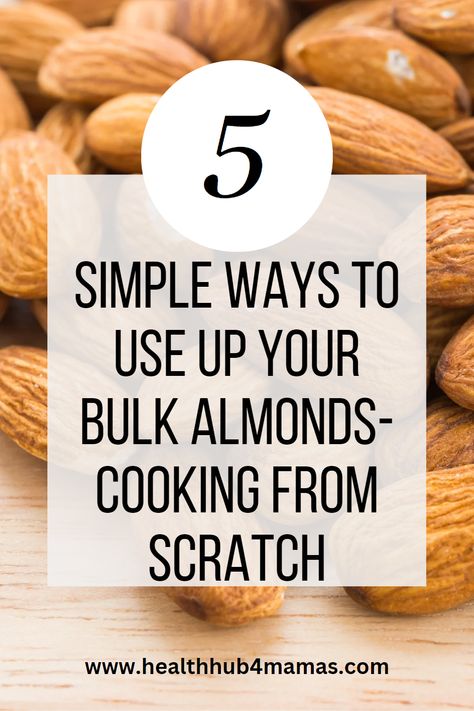 How To Season Raw Almonds, How To Sliver Almonds, Chopped Almond Recipes, Whole Almond Recipes Baking, Healthy Almond Recipes, Cooking With Almonds, Healthy Almond Recipes Snacks, Almond Seasoning Recipes, Almond Uses