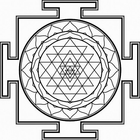 Masculine Principles, Sri Yantra Tattoo, Sacred Geometric Symbols, Yantra Tattoo, Kali Tattoo, Sri Chakra, Shree Yantra, Shri Yantra, Sacred Geometry Symbols