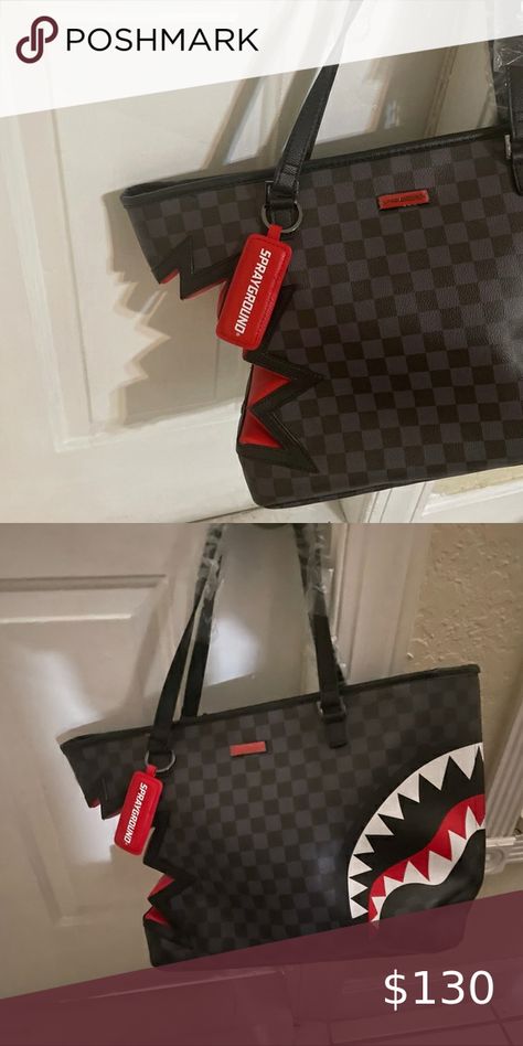 SPRAYGROUND Shark bite bag Sprayground Purse, Sprayground Bag, Sprayground Handbags, Bday Wishlist, Shark Bites, Girly Bags, Backpack Purse, Christmas List, Louis Vuitton Damier