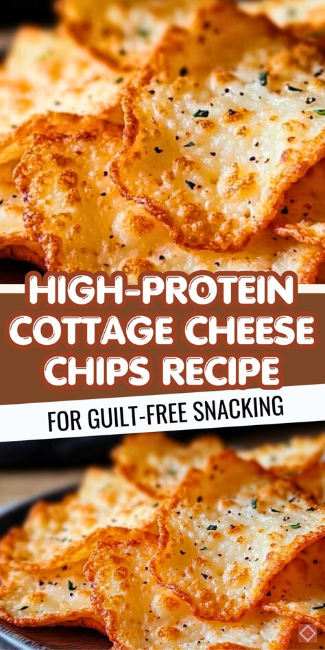 Looking for a healthy, high-protein snack? Try these crunchy cottage cheese chips! Packed with protein and easy to make, they’re perfect for curbing cravings while staying on track. Whether you’re meal prepping or need a quick snack, these chips are a guilt-free alternative to traditional snacks. Save this pin for your next high-protein recipe! Protein Tortilla Chips, Meat Free High Protein Meals, Crunchy High Protein Chips, Crunchy High Protein Snacks, Chip Replacement Healthy, Low Carb Cottage Cheese Snacks, High Protein Guacamole, Salty High Protein Snacks, Cottage Cheese Chips Recipe