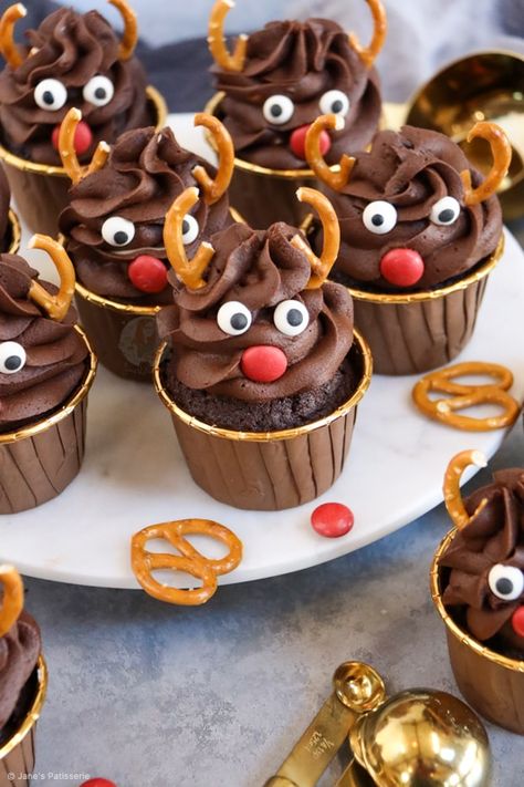 Reindeer Cupcakes - Jane's Patisserie