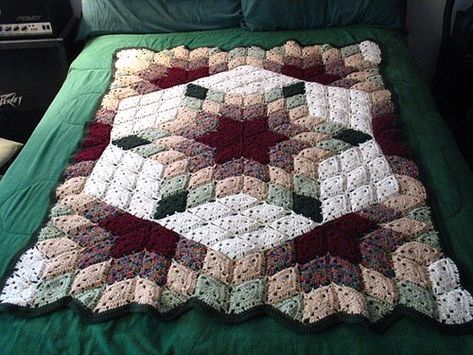 crochet quilt blanket Crochet Quilt Pattern, Afghans Crochet, Crochet Afgans, Crochet Blanket Afghan, Crochet Quilt, Afghan Patterns, Afghan Pattern, Crochet Throw, Ideas Crochet