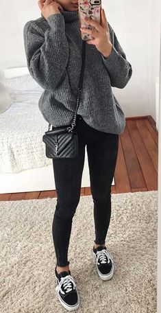 Comfy Outfits Winter, Look Legging, Vans Outfit, Teaching Outfits, Black Jeans Outfit, Denim Outfits, Legging Outfits, Street Life, Outfit Jeans