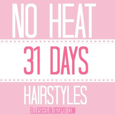 A Month of No Heat Hairstyles--great for back to school! Non Heat Hairstyles, Heat Hairstyles, No Heat Hairstyles, School Hair, Heatless Hairstyles, 31 Days, Styling Products, No Heat, Hair Envy