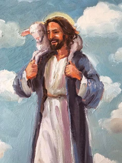 Jesus With Lamb, Christian Art Print, Jesus Drawings, In His Arms, Jesus Artwork, Pictures Of Christ, Jesus Christ Artwork, Jesus Christ Art, Good Shepherd