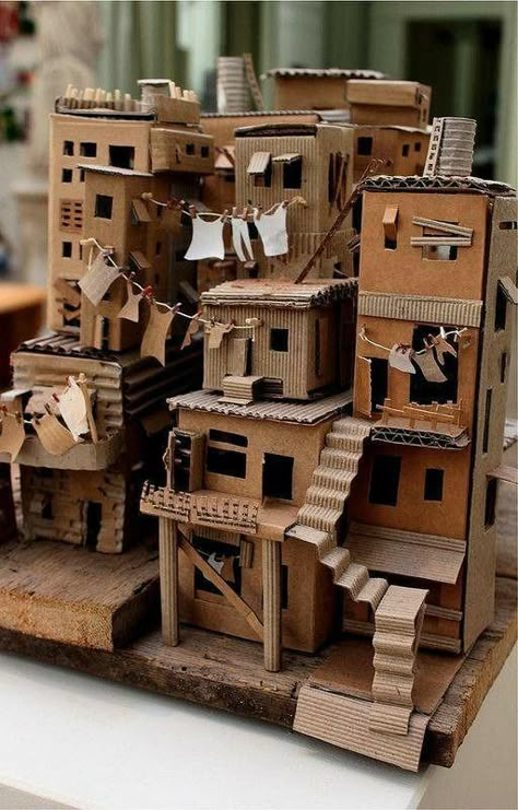 Building Crafts, Cardboard Model, Homemade Tables, Cardboard Sculpture, Seni Dan Kraf, Diy Classroom, Classroom Furniture, Cardboard Art, Diy Sofa