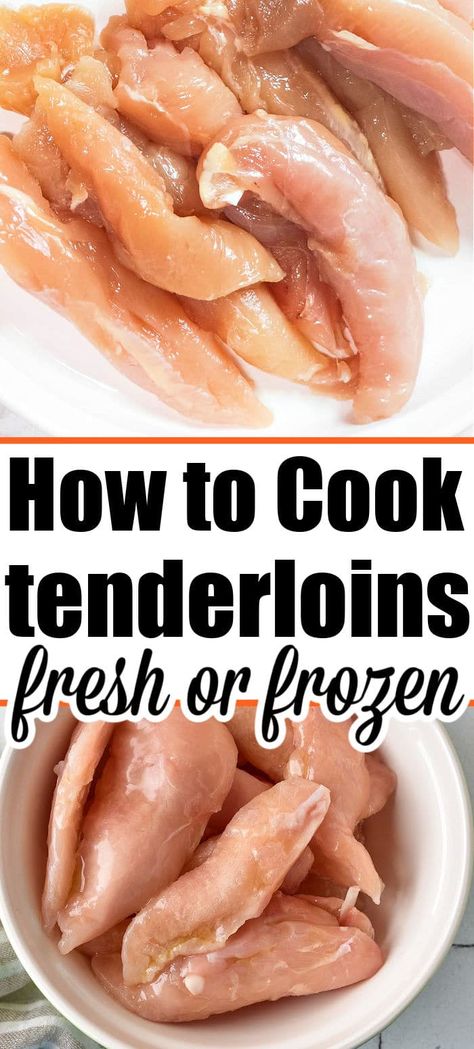 What are chicken tenderloins and how to cook them in a slow cooker, Instant Pot or on stove in a skillet. Best tender meat with a sauce. How To Make Chicken Tenderloins, Moist Chicken Tenderloins, Slow Cooker Chicken Tenders Recipes, Best Way To Cook Chicken Tenderloins, Chicken Tenderloin Slow Cooker Recipes, Frozen Chicken Tenders Crockpot, How To Cook Chicken Tenderloins, Quick And Easy Chicken Tenderloin Recipe, Chicken Tenderloin In Crockpot