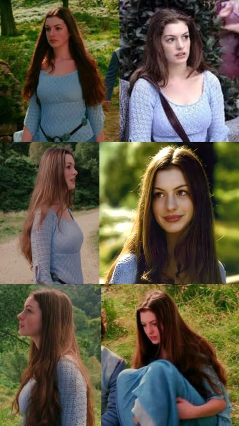 Anne Hathaway Best Looks, Ella Enchanted Outfits, Iconic Brunette Movie Characters, Ella Enchanted Costume, Anne Hathaway Ella Enchanted, Young Anne Hathaway, Ella Enchanted Aesthetic, Ella Enchanted Movie, Fifa Cup