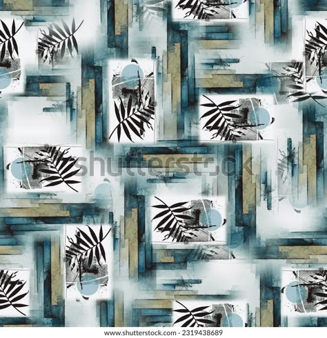 Abstract Watercolor Brush Effect Leaf Arts Stock Illustration 2319438689 | Shutterstock Brush Print Kurti, Negative Design, Abstract Allover Pattern, Watercolor Allover Pattern, Abstract Tropical Pattern, Abstract Hd, Green Semi-stitched Digital Prints With Printed Motifs, Watercolor Pattern Design, Brush Effect