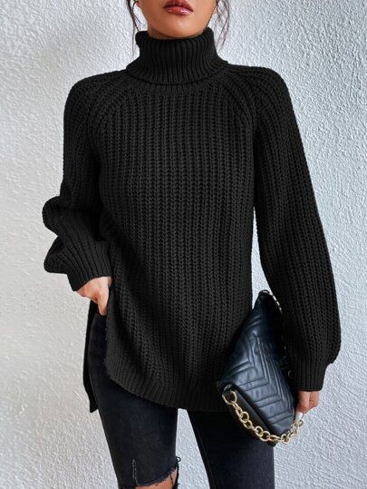 Black sweater outfit