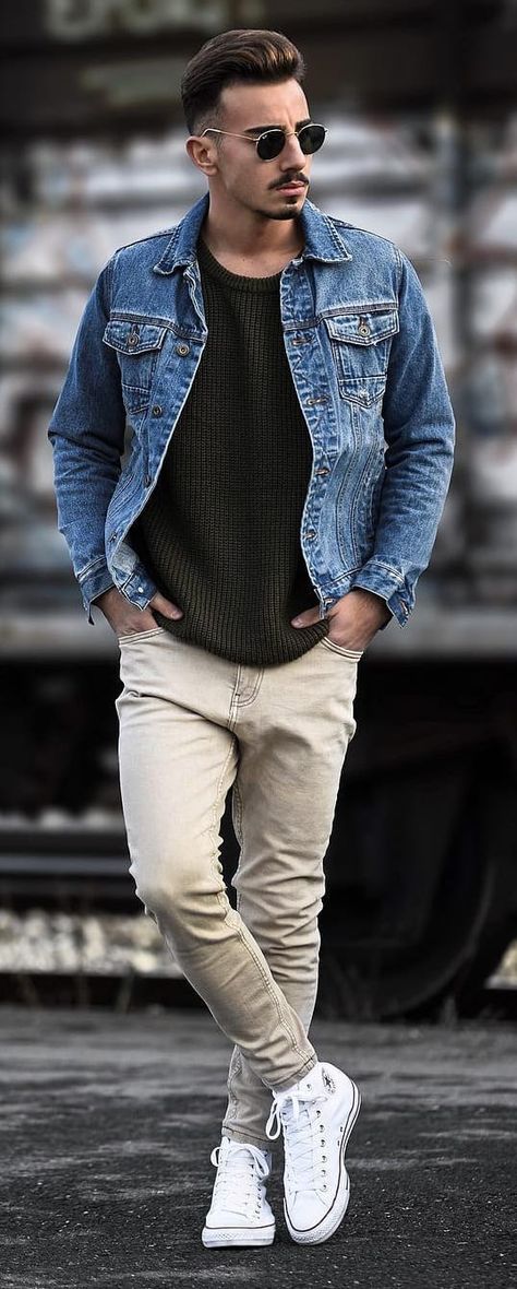 Denim Jean Jacket Outfits, Blue Denim Jacket Outfit, Blue Jean Jacket Outfits, Jean Jacket Outfits Men, Denim Jacket Men Outfit, Denim Jacket Outfits, Denim Shirt Outfit, Mens Denim Jacket, Jean Jacket Outfits