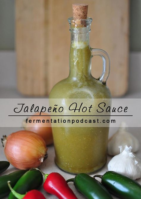 There are endless variations of Fermented Hot Sauce Recipes that can be made with any type of peppers, herbs and fruit. Get the top recipes here. Jalapeno Hot Sauce Recipe, Fermented Hot Sauce Recipe, Green Hot Sauce, Jalapeno Recipe, Fermented Hot Sauce, Hot Sauce Recipe, Recipe Sauce, Homemade Hot Sauce, Jalapeno Recipes