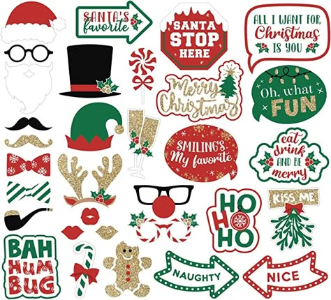 Christmas Party Photo Booth, Christmas Photo Booth Props, Christmas Booth, Christmas Party Photo, Christmas Photo Props, Christmas Party Decor, Christmas Photo Booth, Christmas Props, Photos Booth