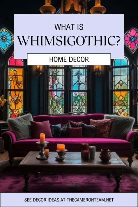 Moody Modern Victorian, Aesthetic Whimsical, Enchanting Living Room, Academia Style Bedroom, Whimsy Goth Interior Design, Whimsigothic Decor Bedroom, Eclectic Colorful Decor, Gothic Modern House Interior, Gothic Whimsy