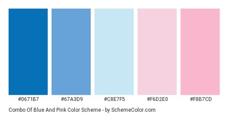 Blue And Pink Color Scheme, Pallet Blue, Blue Pallet, Wedding Blue Theme, Elementary Classroom Themes, Hexadecimal Color, Blue Names, Pink Names, Hex Color Palette