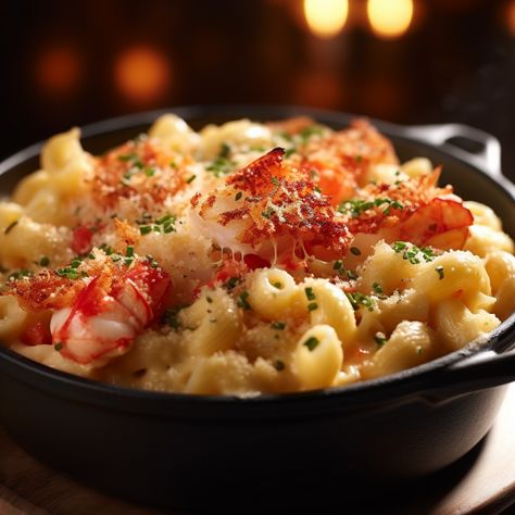 Lobster Mac And Cheese Recipe Best, Seafood Mac And Cheese Recipe, Lobster Nachos, Lobster Mac And Cheese Recipe, Flemings Steakhouse, Lobster Mac N Cheese, Healthy Seafood Dinners, Lobster Mac N Cheese Recipe, Mac And Cheese Healthy