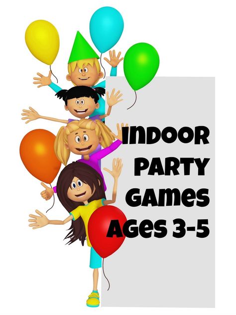 Looking for fun DIY ideas to make your preschooler's next birthday bash a smashing success? Check out these indoor party games for kids for ages 3-5! Party Games Indoor, Incredible Birthday Party, Toddler Birthday Games, Fun Diy Ideas, Indoor Party Games, Games Indoor, Indoor Birthday Parties, Toddler Party Games, Diy Party Games