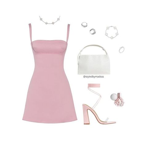 Pink Shoes Outfit, Pink Dress Outfits, Fashion Content, Pink Outfits, Fancy Outfits, Pink Outfit, Lookbook Outfits, Preppy Outfits, Girly Girl