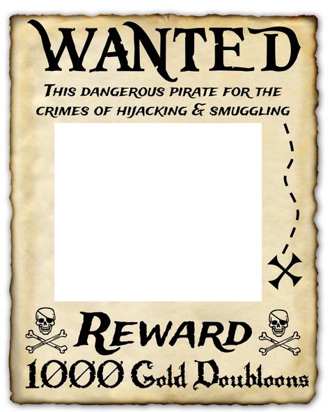 Wanted pirate reward sign Pirate Signs Printable, Pirate Picture Frame, Pirate Wanted Poster Printable, Wanted Pirate Poster, Pirate Homecoming Theme, Pirate Party Crafts, Pirate Theme Crafts, Pirate Bachelorette Party, Pirate Props Diy