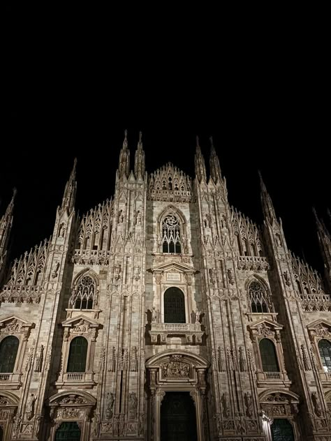 ˚ ༘♡ ·˚ aesthetic, italy, italy aesthetic, milan, duomo di milano, milan cathedral, sunny, sightseeing, architecture, night view Cologne Cathedral Germany, Victorian Birthday, Goth Architecture, White Cathedral, Pretty Architecture, Milan Duomo, Gothic Arch, Gothic Culture, Milan Cathedral