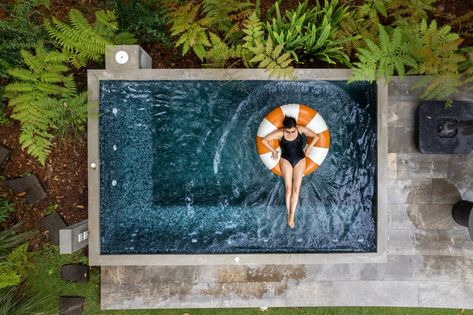 How Much Does a Plunge Pool Cost? Plunge Pool With Fountain, Micro Pool, Plunge Pool Sizes, Plunge Pool With Hot Tub, Backyard Sauna And Plunge Pool, Plunge Pools, Diy Plunge Pool, Plunge Pool Ideas Small Spaces, Plunge Pool Cost