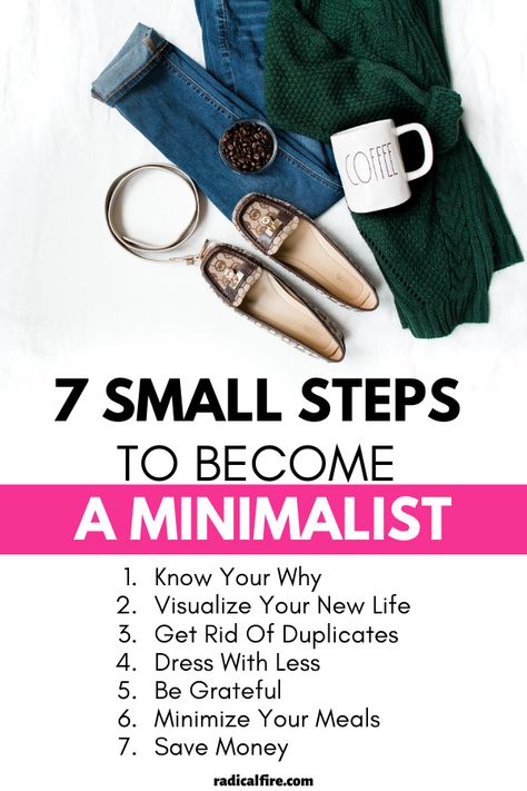 Do you want to start living the minimalist lifestyle? Adopt a minimalist lifestyle with these 7 small steps for simple living. Also learn how to start decluttering and how to make minimalism FUN - yes it can be! This includes tips with regards to minimalism for beginnners, no need to worry I got you covered! #minimalist #lifestyle #minimalism #minimalisttips #simpleliving Going Minimalist, Become A Minimalist, Start Decluttering, Minimalist Mom, Becoming Minimalist, Best Life Ever, Mom Group, Minimalism Lifestyle, Money Hacks