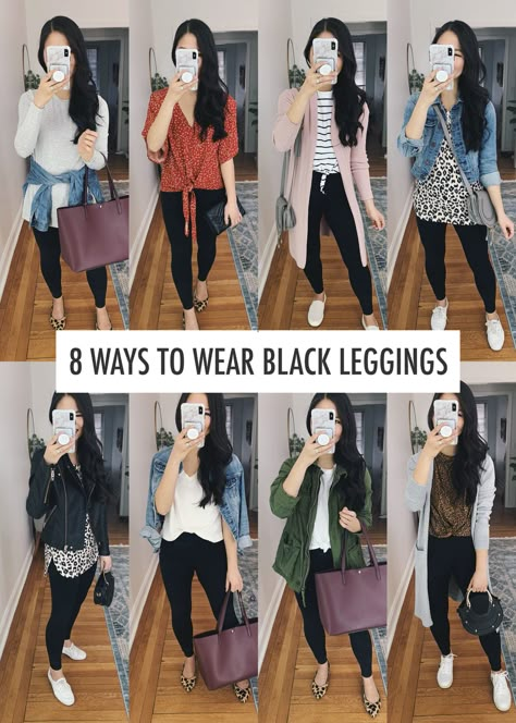 8 More Ways to Wear Black Leggings – Skirt The Rules | NYC Style Blogger Ways To Wear Black Leggings, Vetements Shoes, Leggings Outfit Fall, Black Leggings Outfit, How To Wear Leggings, Jacket Ideas, Leggings Outfits, Legging Outfits, Mode Casual