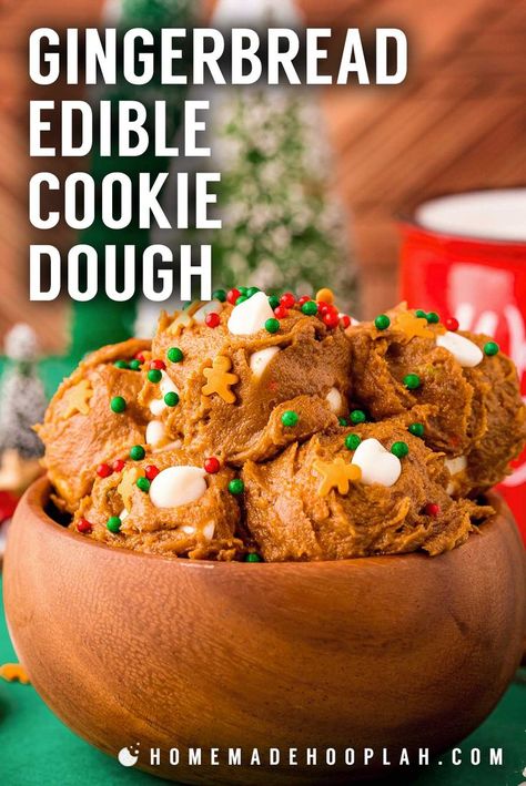 Gingerbread Cookie Dough Recipe, Christmas Cookie Dough, Cookie Dough For One, Holiday Gingerbread Cookies, Gingerbread Cookie Dough, Gingerbread Dough, How To Make Gingerbread, Cookie Dough Recipes, Brownie Ingredients