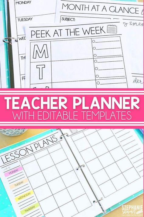 Free Teacher Lesson Planner, Teachers Planner Ideas, Free Teacher Digital Planner, Teacher Planning Template, Special Education Lesson Plan Template, Weekly Teacher Planner Template, Teacher Planning Organization, Free Teacher Planner Template, Teacher Lesson Planner Printable Free