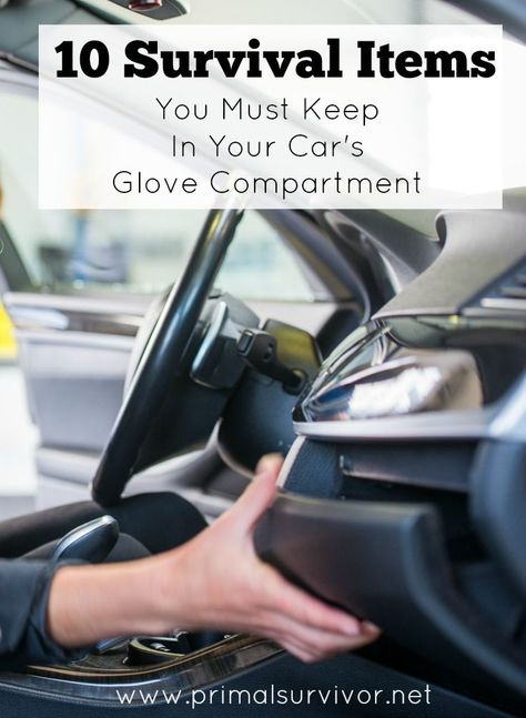 10 Survival Items that Should Be in Your Car’s Glove Compartment. #survivalgear #vehicles #cars Survival Items, Glove Compartment, Survival Supplies, Emergency Preparation, Emergency Supplies, Emergency Prepping, Bug Out Bag, Survival Food, Wilderness Survival