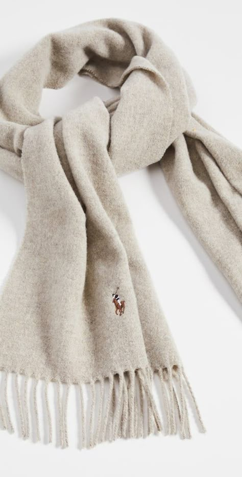 A Cold-Weather Essential: Polo Ralph Lauren Signature Italian Virgin Wool Scarf Wool Scarf Aesthetic, Winter Essentials Aesthetic, Ralph Lauren Accessories, Scarfs Winter, Ralph Lauren Winter, Ralph Lauren Scarf, Scarf Aesthetic, Ralph Lauren Looks, Wool Scarves